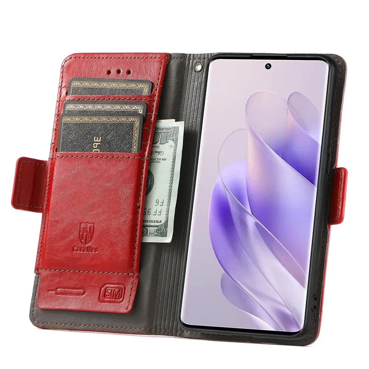 CASENEO 002 Series For Infinix Zero 30 5G Phone Case Leather Wallet RFID Blocking Cover
