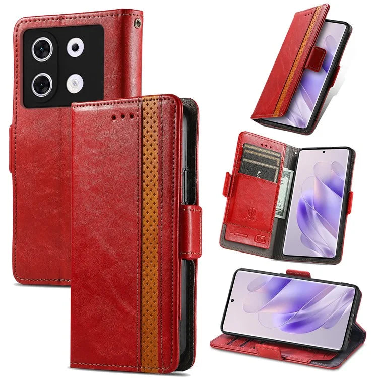 CASENEO 002 Series For Infinix Zero 30 5G Phone Case Leather Wallet RFID Blocking Cover