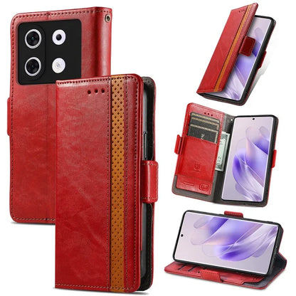 CASENEO 002 Series For Infinix Zero 30 5G Phone Case Leather Wallet RFID Blocking Cover