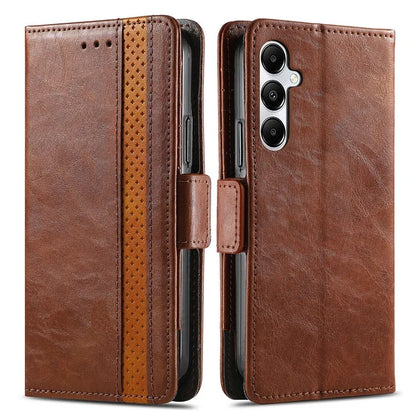 CASENEO 002 Series For Samsung Galaxy A55 5G Shockproof PU Leather Wallet Stand Phone Case RFID Blocking Phone Cover