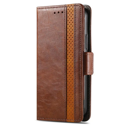 CASENEO 002 Series For Samsung Galaxy A55 5G Shockproof PU Leather Wallet Stand Phone Case RFID Blocking Phone Cover