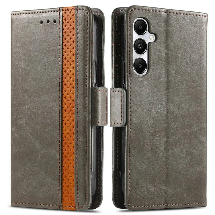 CASENEO 002 Series For Samsung Galaxy A55 5G Shockproof PU Leather Wallet Stand Phone Case RFID Blocking Phone Cover