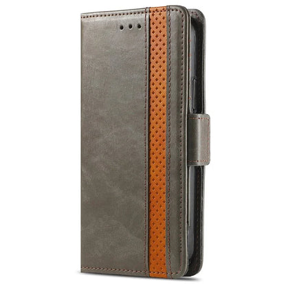CASENEO 002 Series For Samsung Galaxy A55 5G Shockproof PU Leather Wallet Stand Phone Case RFID Blocking Phone Cover
