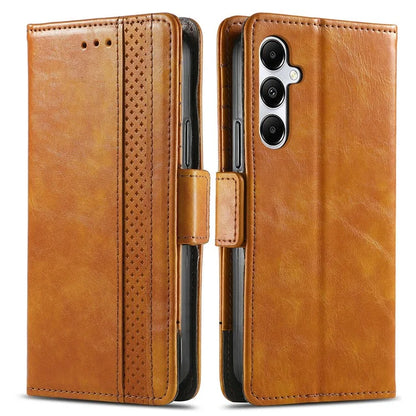CASENEO 002 Series For Samsung Galaxy A55 5G Shockproof PU Leather Wallet Stand Phone Case RFID Blocking Phone Cover