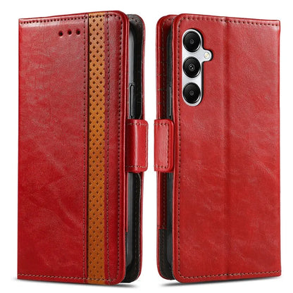 CASENEO 002 Series For Samsung Galaxy A55 5G Shockproof PU Leather Wallet Stand Phone Case RFID Blocking Phone Cover