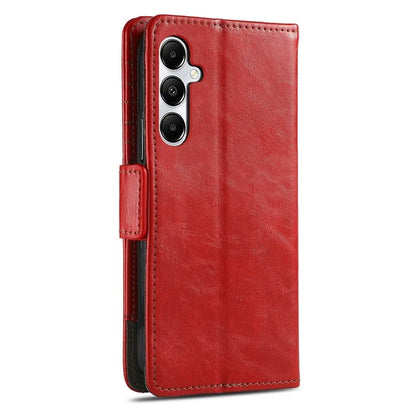 CASENEO 002 Series For Samsung Galaxy A55 5G Shockproof PU Leather Wallet Stand Phone Case RFID Blocking Phone Cover