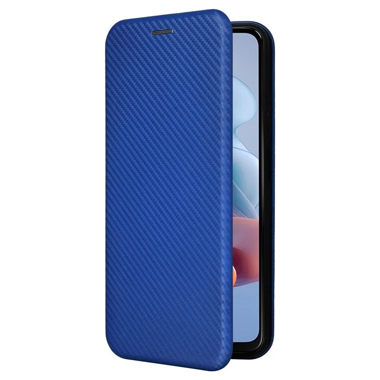 For Motorola Moto G34 5G Leather Case Carbon Fiber Texture Phone Card Holder Cover