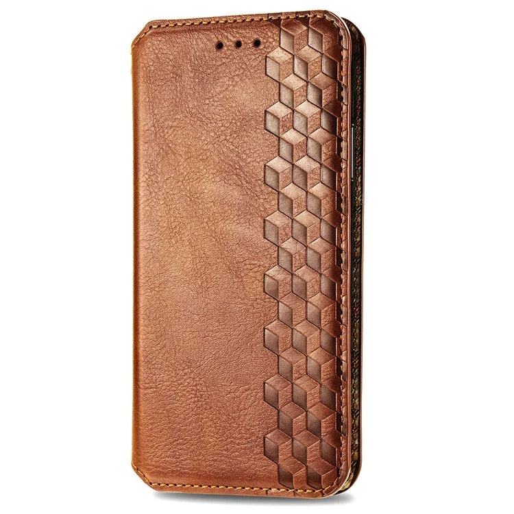 For Xiaomi 14 Ultra Case Wallet Magnetic Closing PU Leather Rhombus Phone Cover
