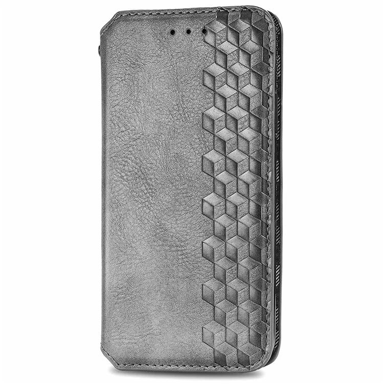 For Samsung Galaxy A05 4G Phone Case Imprinted Rhombus Leather Wallet Cover