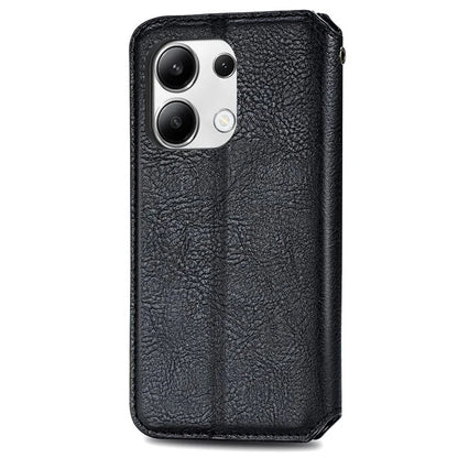 For Xiaomi Redmi Note 13 4G Wallet Cover Imprinted Rhombus Leather Phone Case