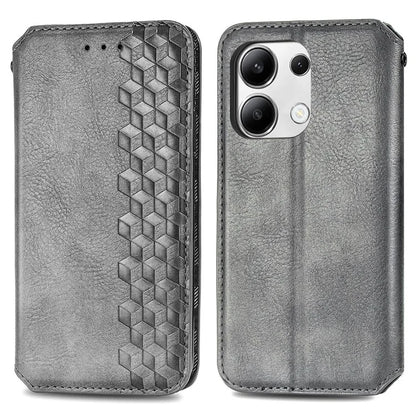 For Xiaomi Redmi Note 13 4G Wallet Cover Imprinted Rhombus Leather Phone Case