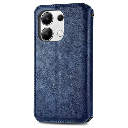 For Xiaomi Redmi Note 13 4G Wallet Cover Imprinted Rhombus Leather Phone Case
