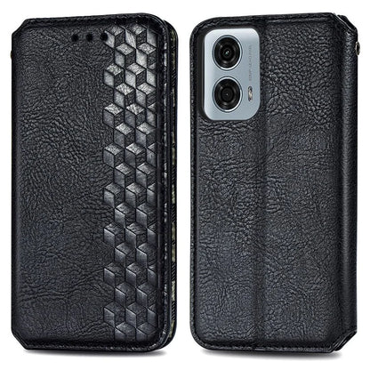 For Motorola Moto G24 Power Cell Phone Case Imprinted Folding Stand Leather Anti-drop Cover