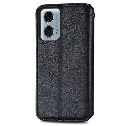 For Motorola Moto G24 Power Cell Phone Case Imprinted Folding Stand Leather Anti-drop Cover