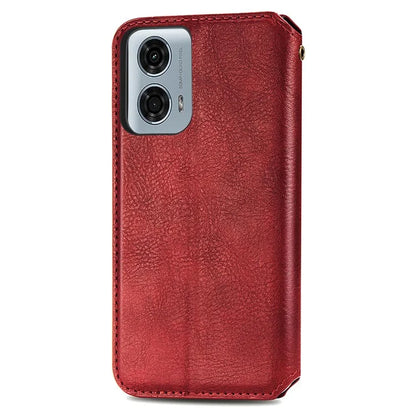 For Motorola Moto G24 Power Cell Phone Case Imprinted Folding Stand Leather Anti-drop Cover