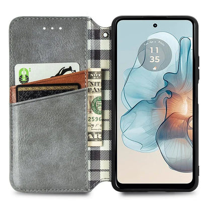 For Motorola Moto G24 Power Cell Phone Case Imprinted Folding Stand Leather Anti-drop Cover