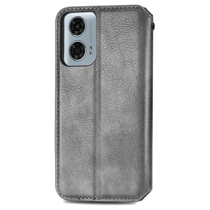 For Motorola Moto G24 Power Cell Phone Case Imprinted Folding Stand Leather Anti-drop Cover