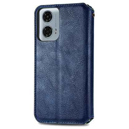 For Motorola Moto G24 Power Cell Phone Case Imprinted Folding Stand Leather Anti-drop Cover