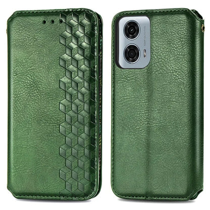For Motorola Moto G24 Power Cell Phone Case Imprinted Folding Stand Leather Anti-drop Cover
