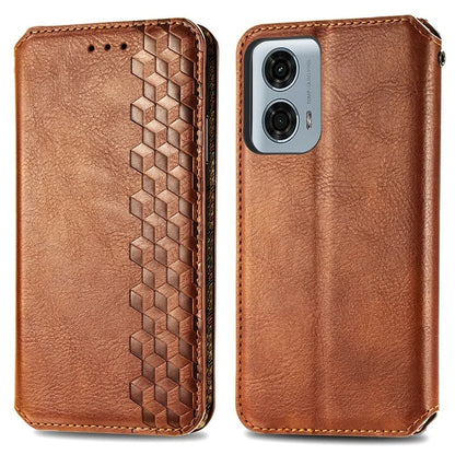 For Motorola Moto G24 Power Cell Phone Case Imprinted Folding Stand Leather Anti-drop Cover