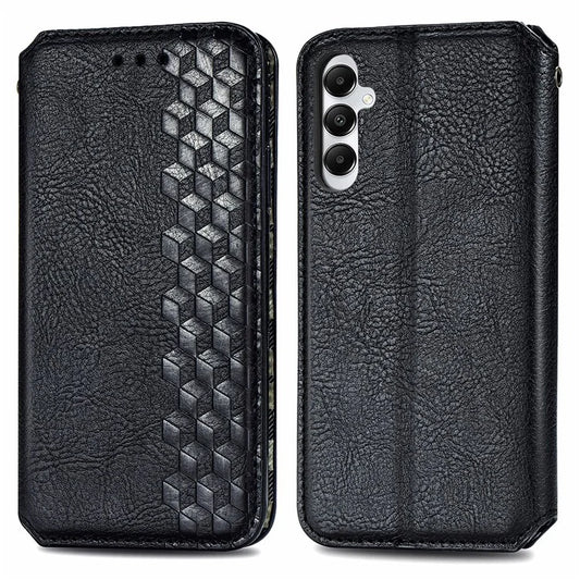 For Samsung Galaxy A05s 4G Leather Cover Imprinted Rhombus Wallet Phone Case