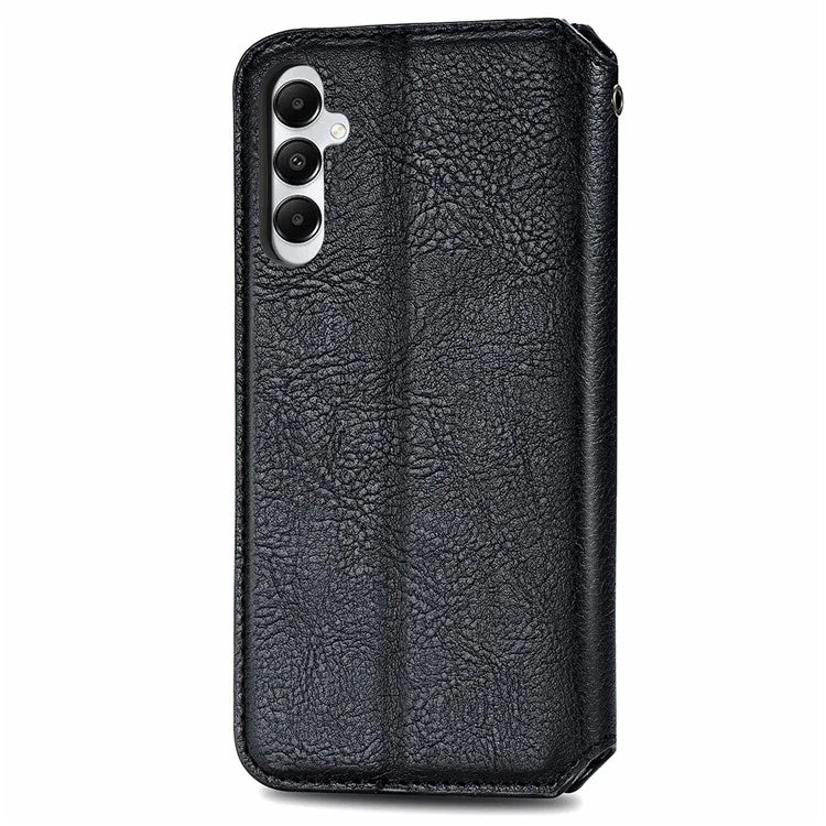 For Samsung Galaxy A05s 4G Leather Cover Imprinted Rhombus Wallet Phone Case