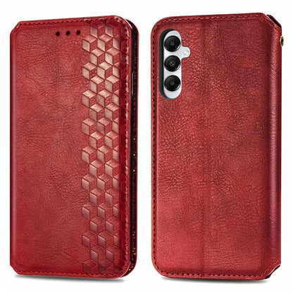 For Samsung Galaxy A05s 4G Leather Cover Imprinted Rhombus Wallet Phone Case