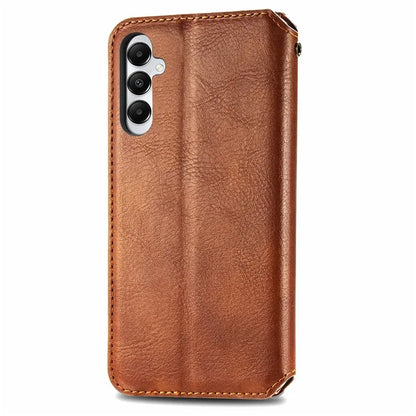 For Samsung Galaxy A05s 4G Leather Cover Imprinted Rhombus Wallet Phone Case