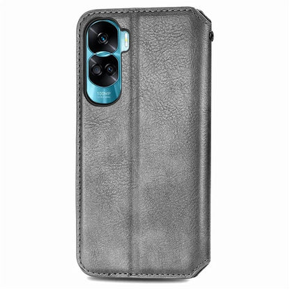 For Honor X50i 5G / 90 Lite 5G Cell Phone Case Imprinted Rhombus Pattern Folding Stand Cover