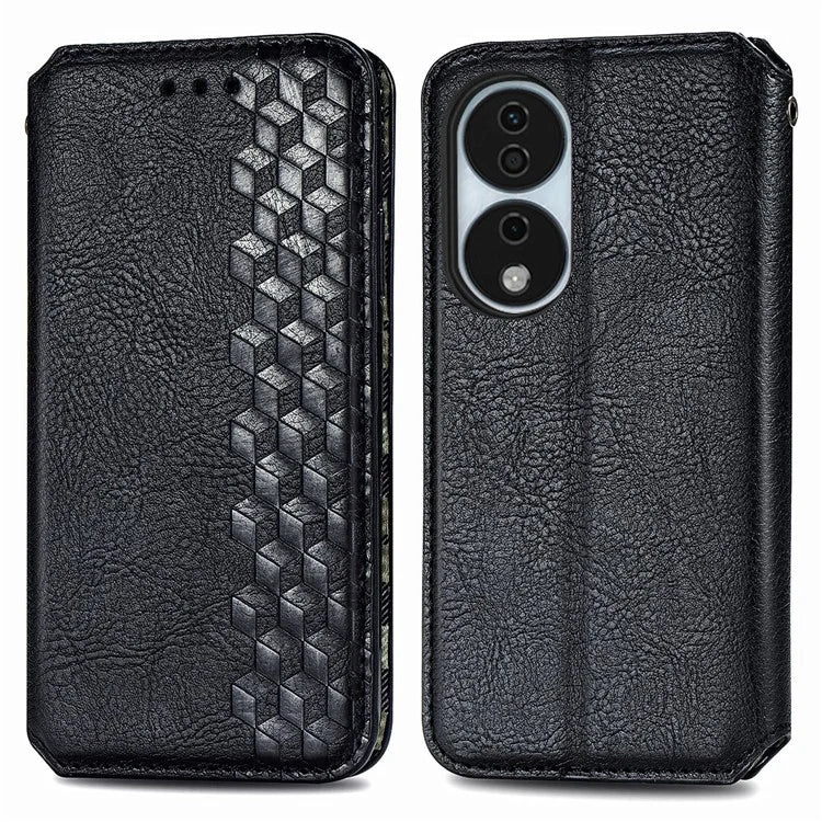 For Honor X7b 4G / 90 Smart Case Folding Stand Imprinted Leather Phone Cover