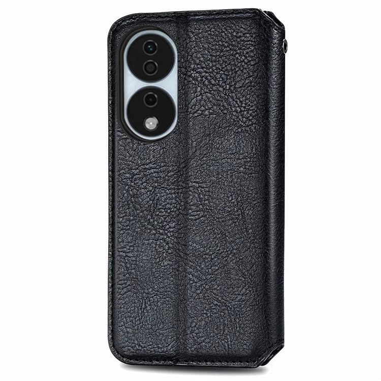 For Honor X7b 4G / 90 Smart Case Folding Stand Imprinted Leather Phone Cover