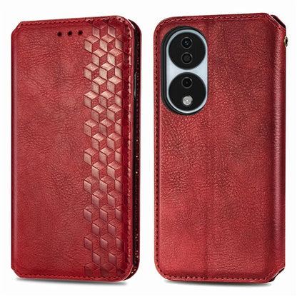 For Honor X7b 4G / 90 Smart Case Folding Stand Imprinted Leather Phone Cover