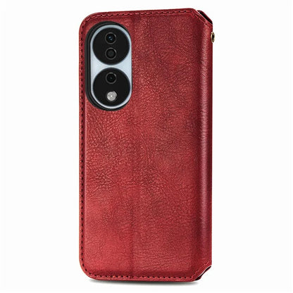 For Honor X7b 4G / 90 Smart Case Folding Stand Imprinted Leather Phone Cover