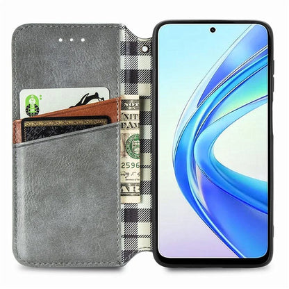 For Honor X7b 4G / 90 Smart Case Folding Stand Imprinted Leather Phone Cover