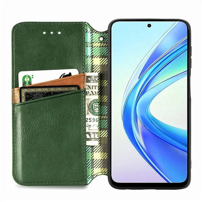 For Honor X7b 4G / 90 Smart Case Folding Stand Imprinted Leather Phone Cover