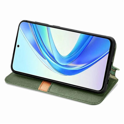 For Honor X7b 4G / 90 Smart Case Folding Stand Imprinted Leather Phone Cover