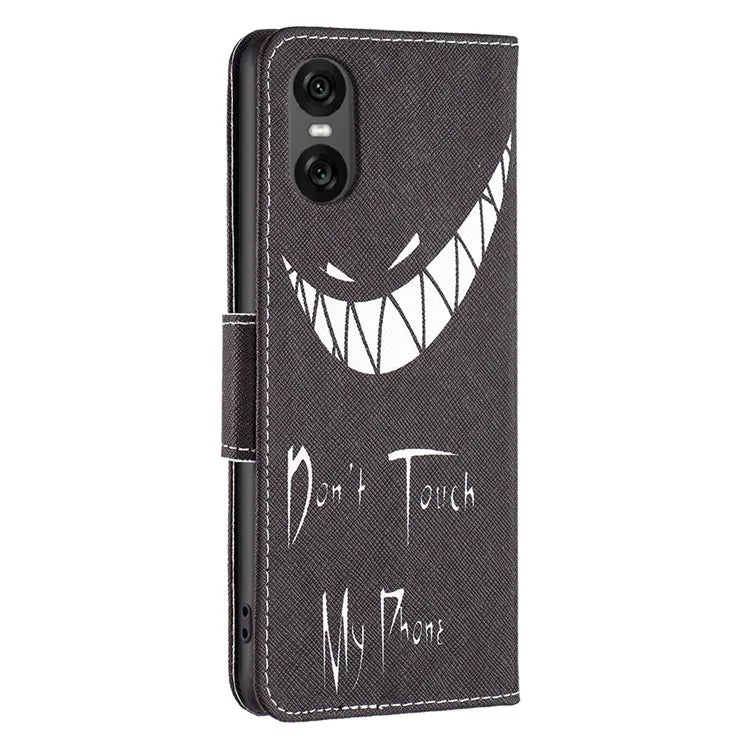 For Sony Xperia 10 VI Cell Phone Case Pattern Printing Leather Flip Stand Wallet Cover