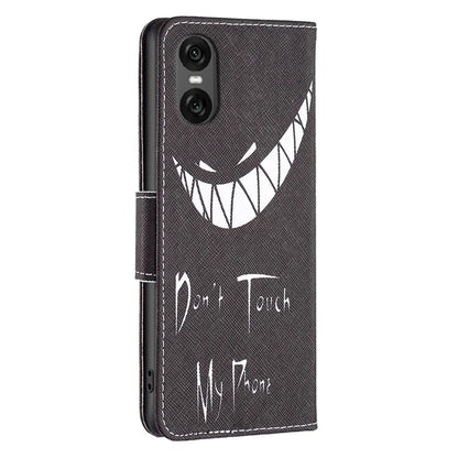 For Sony Xperia 10 VI Cell Phone Case Pattern Printing Leather Flip Stand Wallet Cover