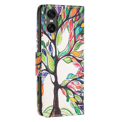 For Sony Xperia 10 VI Cell Phone Case Pattern Printing Leather Flip Stand Wallet Cover