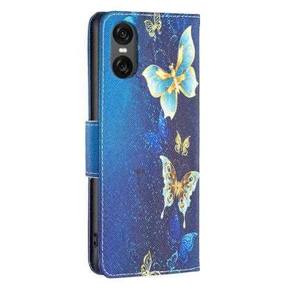 For Sony Xperia 10 VI Cell Phone Case Pattern Printing Leather Flip Stand Wallet Cover