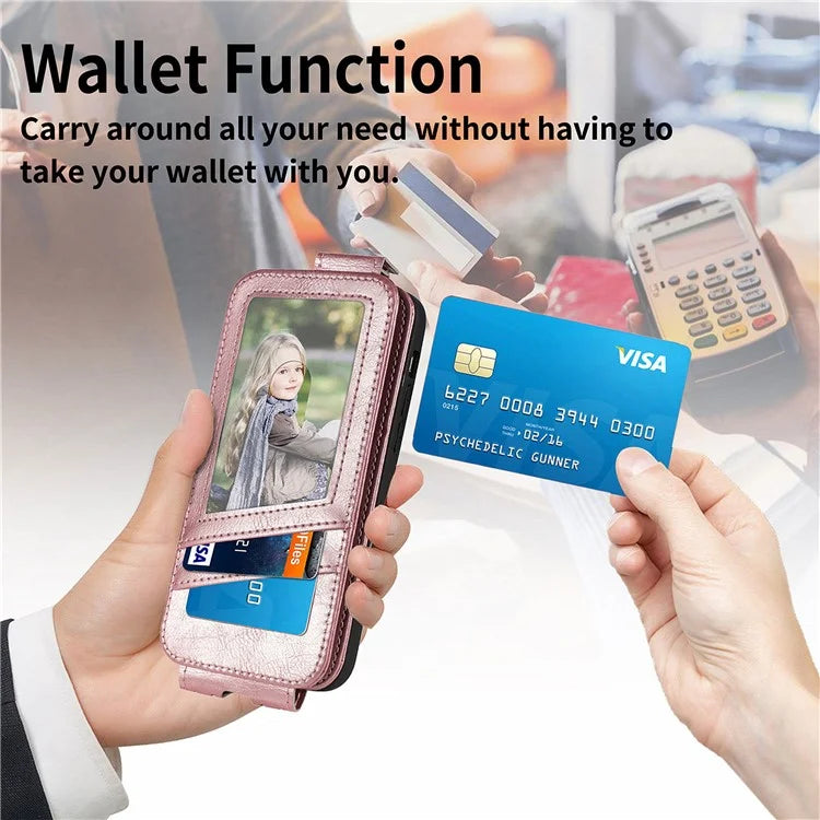 For Xiaomi Redmi Note 13 Pro 5G / Poco X6 5G Drop Proof Case Vertical Flip Zipper Wallet Leather Phone Cover