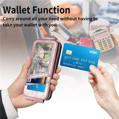 For Xiaomi Redmi Note 13 Pro 5G / Poco X6 5G Drop Proof Case Vertical Flip Zipper Wallet Leather Phone Cover