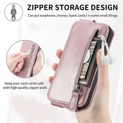 For Xiaomi Redmi Note 13 Pro 5G / Poco X6 5G Drop Proof Case Vertical Flip Zipper Wallet Leather Phone Cover