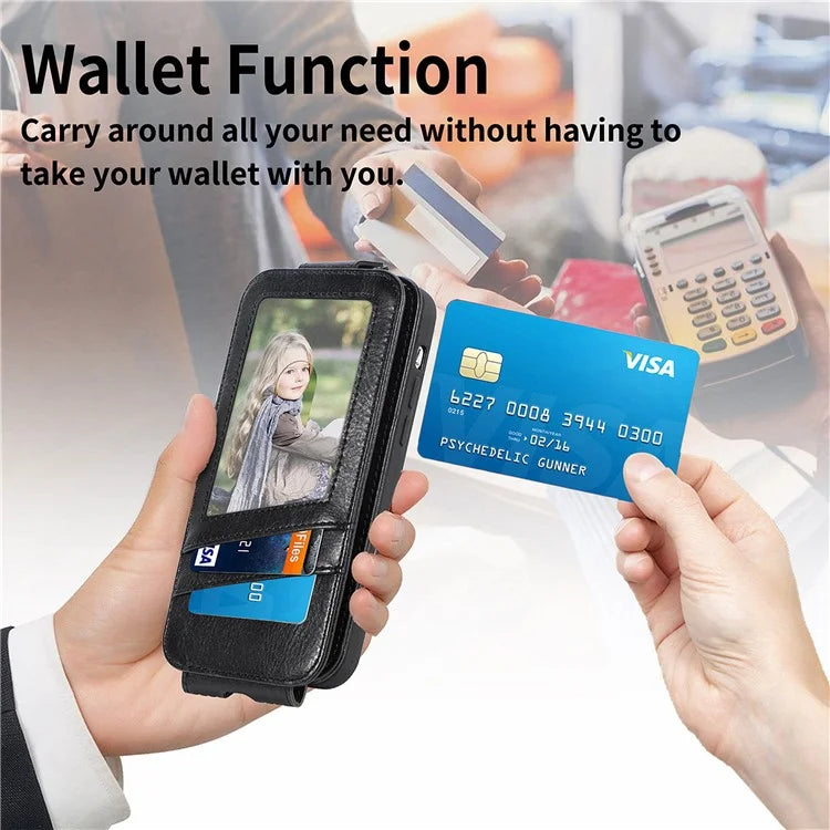 For Xiaomi Redmi Note 13 Pro 5G / Poco X6 5G Drop Proof Case Vertical Flip Zipper Wallet Leather Phone Cover