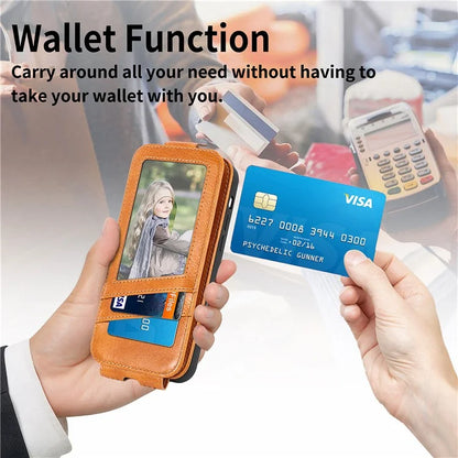 For Xiaomi Redmi Note 13 Pro 5G / Poco X6 5G Drop Proof Case Vertical Flip Zipper Wallet Leather Phone Cover