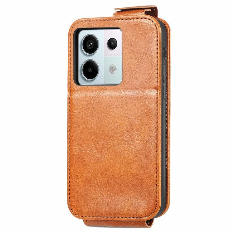 For Xiaomi Redmi Note 13 Pro 5G / Poco X6 5G Drop Proof Case Vertical Flip Zipper Wallet Leather Phone Cover
