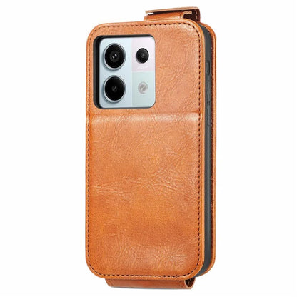 For Xiaomi Redmi Note 13 Pro 5G / Poco X6 5G Drop Proof Case Vertical Flip Zipper Wallet Leather Phone Cover