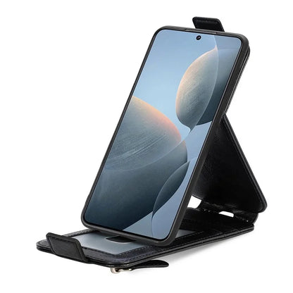 For Xiaomi Redmi K70E 5G / Poco X6 Pro 5G Case Vertical Flip Zipper TPU+PU Leather Phone Cover