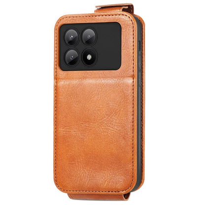 For Xiaomi Redmi K70E 5G / Poco X6 Pro 5G Case Vertical Flip Zipper TPU+PU Leather Phone Cover