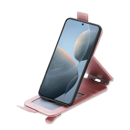 For Xiaomi Redmi K70E 5G / Poco X6 Pro 5G Case Vertical Flip Zipper TPU+PU Leather Phone Cover
